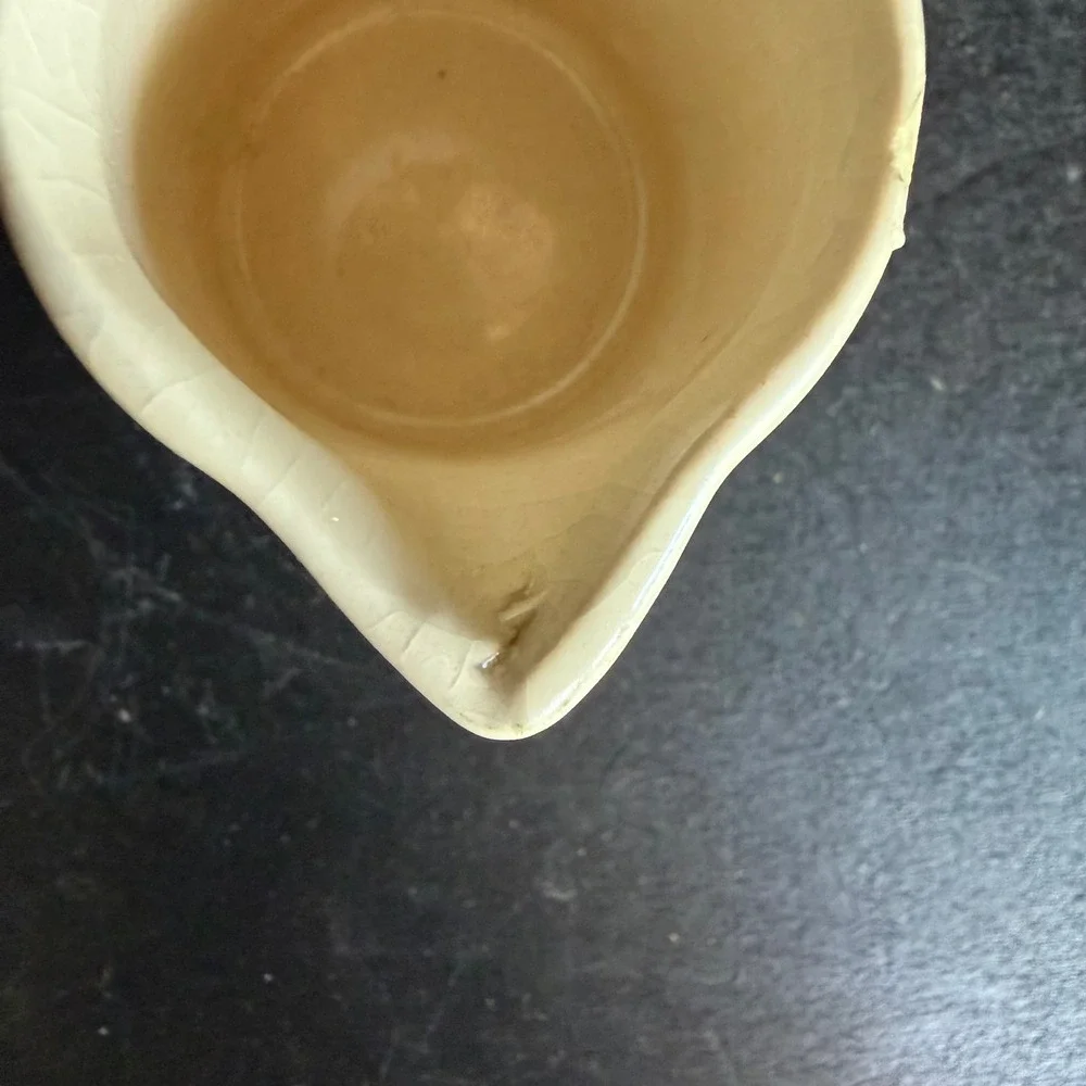 Vintage Pennsylvania Railroad PRR Red Keystone Logo Ceramic Creamer Pitcher 2.5